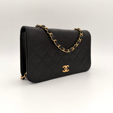 Chanel full flap bag vintage gold hardware