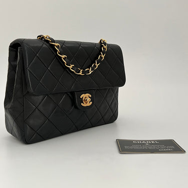 Chanel mid flap black vintage ref. 8016