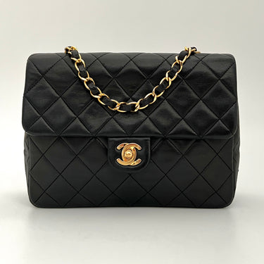 Chanel mid flap black vintage ref. 8016
