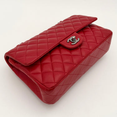 Chanel Timeless 25 Double Flap red lambskin vintage classic flap