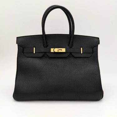 Hermès Birkin 35 black togo leather gold hardware
